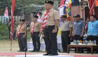 Sekda Pimpin Upacara Peringatan Hari Pramuka ke-61 di Kuansing