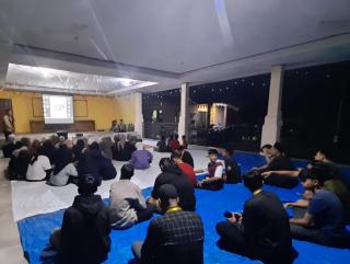 Mahasiswa Kukerta UIN Suska Riau Gelar Nobar Film Perjuangan di Desa Teluk Pambang