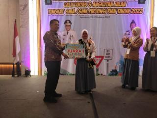Juara 1 Seleksi Pelajar Pelopor Keselamatan LLAJ, Al Husna Wakili Riau untuk Tingkat Nasional