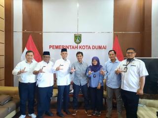 Wako Dumai Sambut Audiensi Tim Smart City Kemenkominfo RI dan Kompas Gramedia