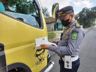 Razia Truk ODOL di Kampar, Dishub Riau Tilang 82 Kendaraan