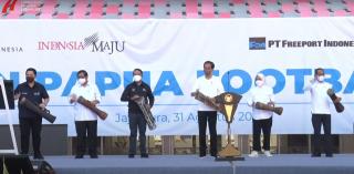 Presiden Jokowi Resmikan Papua Football Academy di Stadion Lukas Enembe