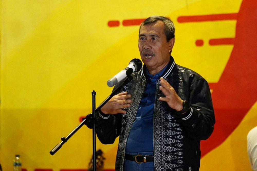 Bertemu Insan Kreatif, Gubri Syamsuar Endorse Produk Usaha Ekonomi Kreatif Inhil