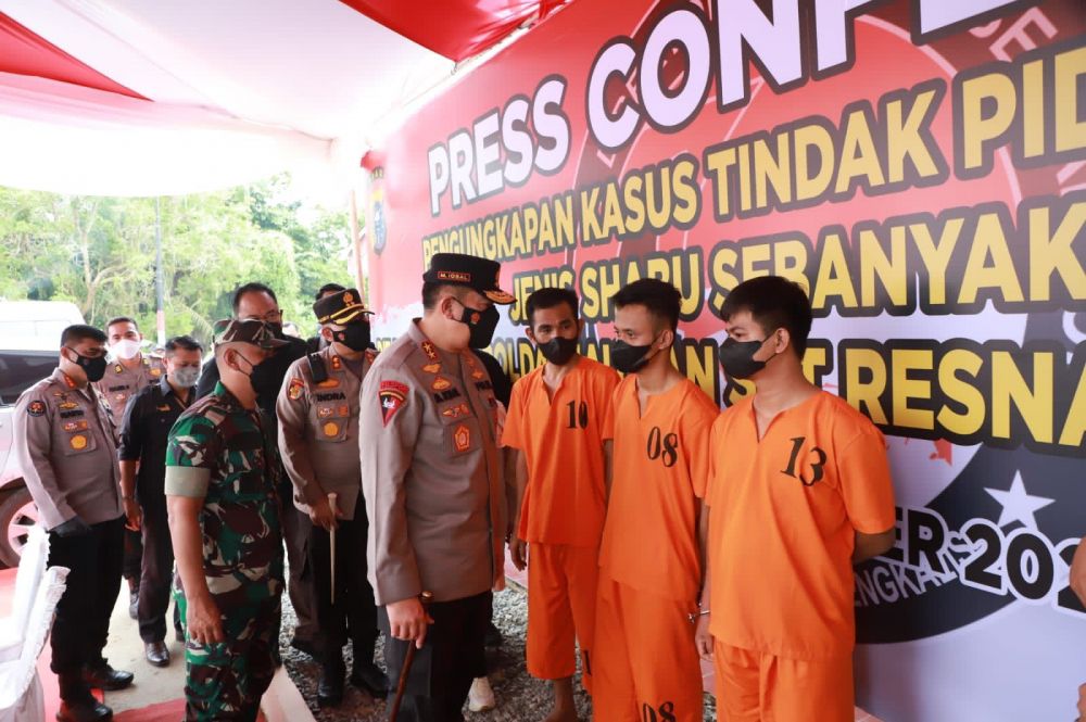 Polisi Amankan 40 Kg Sabu Jaringan Malaysia