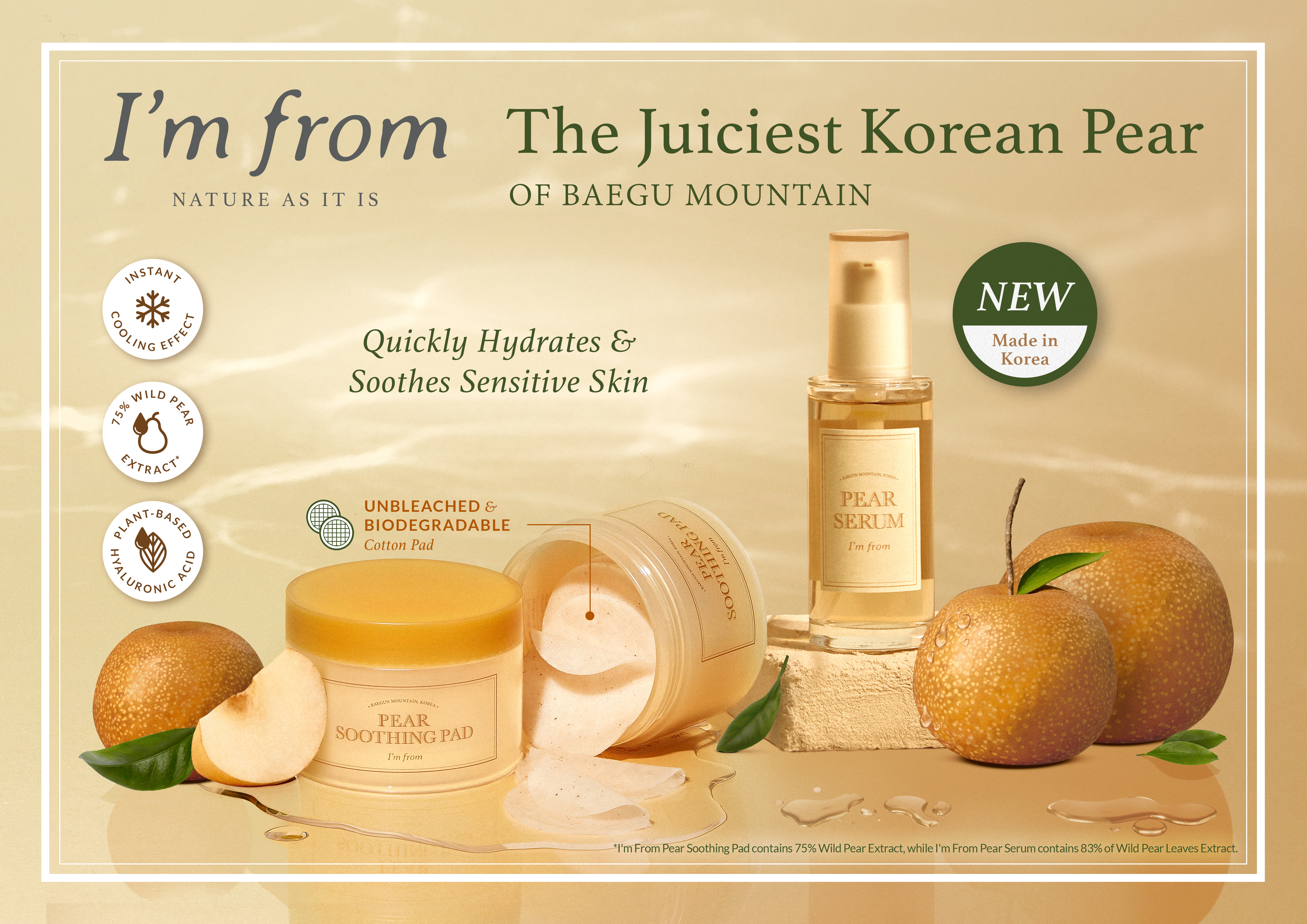 I’m From Hadirkan Rangkaian Terbaru dengan Kebaikan Alami Buah Pear dari Korea Selatan
