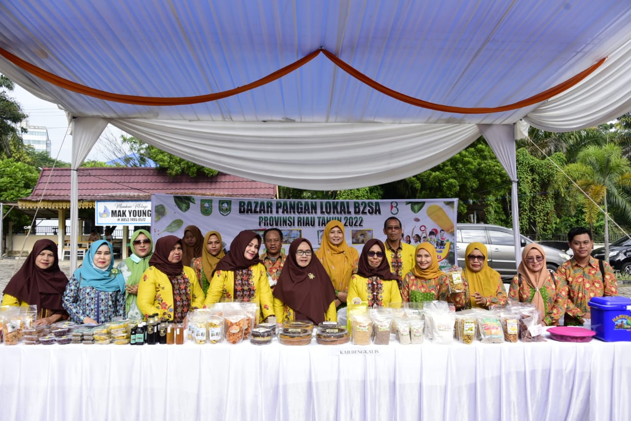Ada Ikan Malong Kari, TP PKK dan DKP Bengkalis Sajikan Olahan Pangan Lokal Pada Lomba Cipta Menu B2S