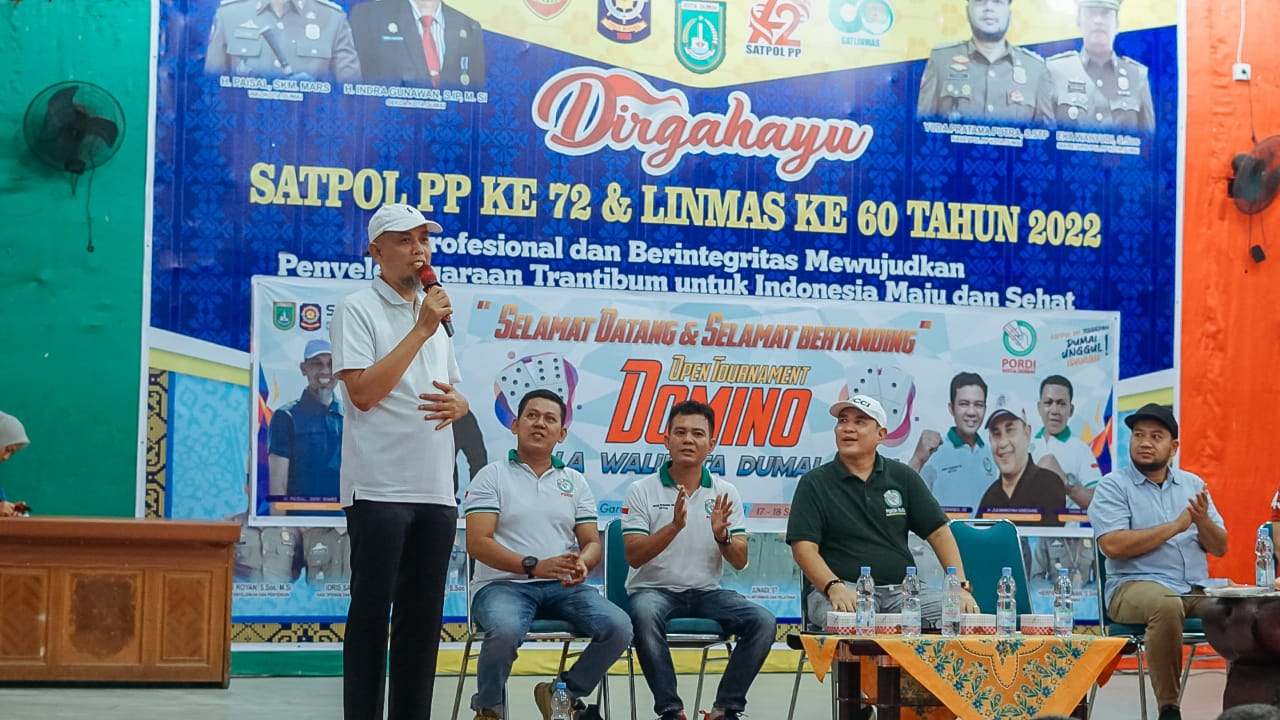 Wako Paisal Resmikan Open Tournament Domino Piala Wali Kota Dumai Cup I