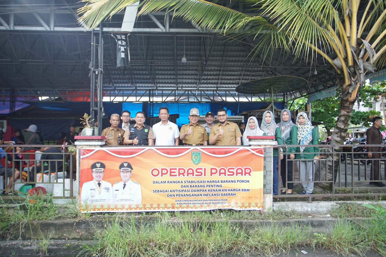 Pemkab Inhil Gelar Operasi Pasar Murah