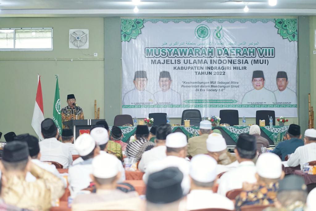 Bupati Wardan Buka Musda ke VII MUI Inhil