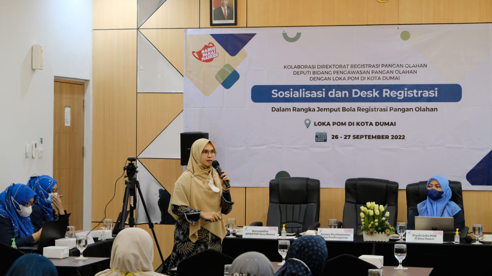 Loka POM Dumai Gelar Sosialisasi dan Desk Registrasi Pangan Olahan