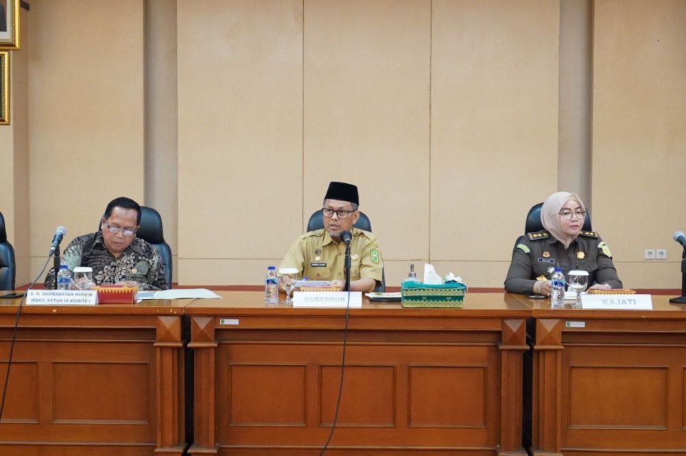 Pemprov Riau Terima Kunker Komite I DPD RI Bahas Pelaksanaan Program Reforma Agraria