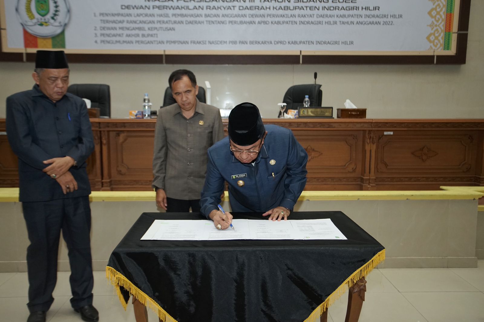 Pemkab dan DPRD Setujui Perubahan APBD Inhil 2022