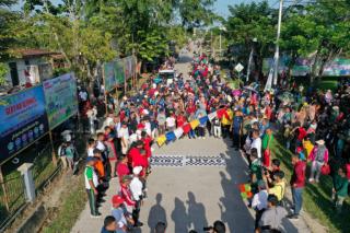 Bupati H. Muhammad Adil Jalan Santai Sempena Hari Jadi Kecamatan Rangsang yang ke-27 tahun
