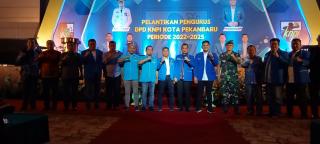 Faisal Islami Dilantik Jadi Ketua DPD KNPI Kota Pekanbaru Periode 2022-2025