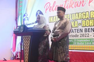 Bupati Kasmarni Hadiri Pelantikan IKA-ROHIL Kabupaten Bengkalis