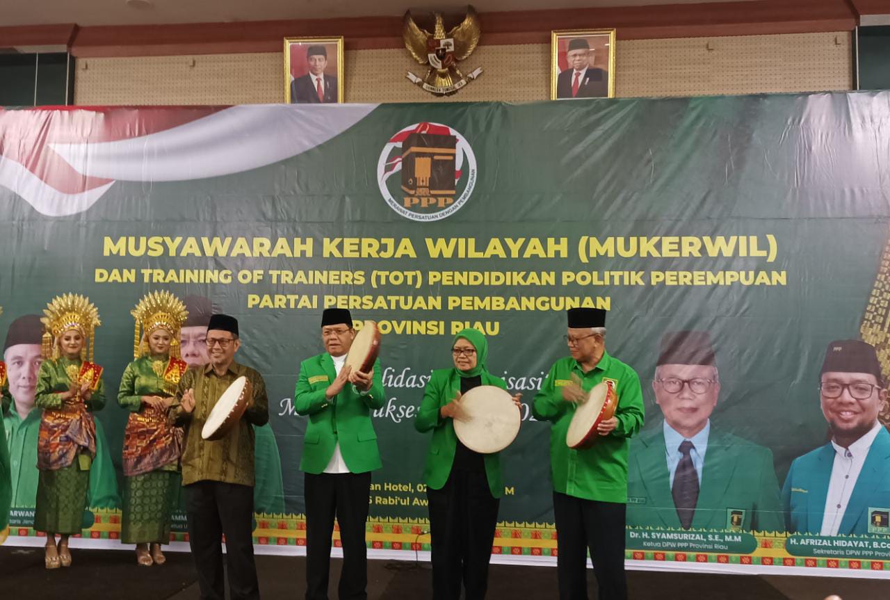 Plt Ketua Umum PPP Resmikan Mukerwil DPW PPP Riau dan ToT Pendidikan Politik Perempuan