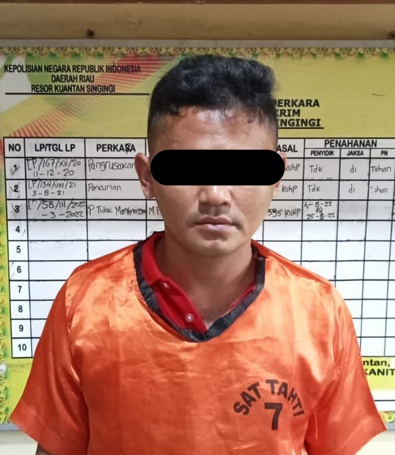 Polres Kuansing Tangkap Pelaku Pembunuhan Ibu dan Anak di Desa Pangean