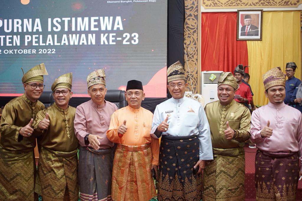 Bupati Inhil Hadiri Rapat Paripurna Peringatan Hari Jadi Kabupaten Pelalawan
