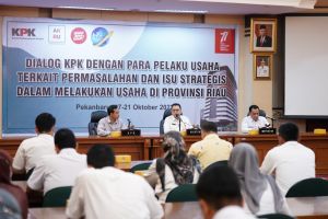 Kumpulkan OPD dan Pelaku Usaha di Riau, KPK : Korupsi Itu Bukan Hanya Soal Kerugian Negara