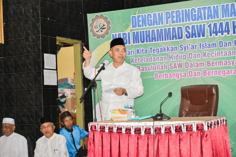Pj Bupati Kampar Hadiri Maulid Nabi Muhammad SAW di Kawasan Rumah Dinas Pandopo
