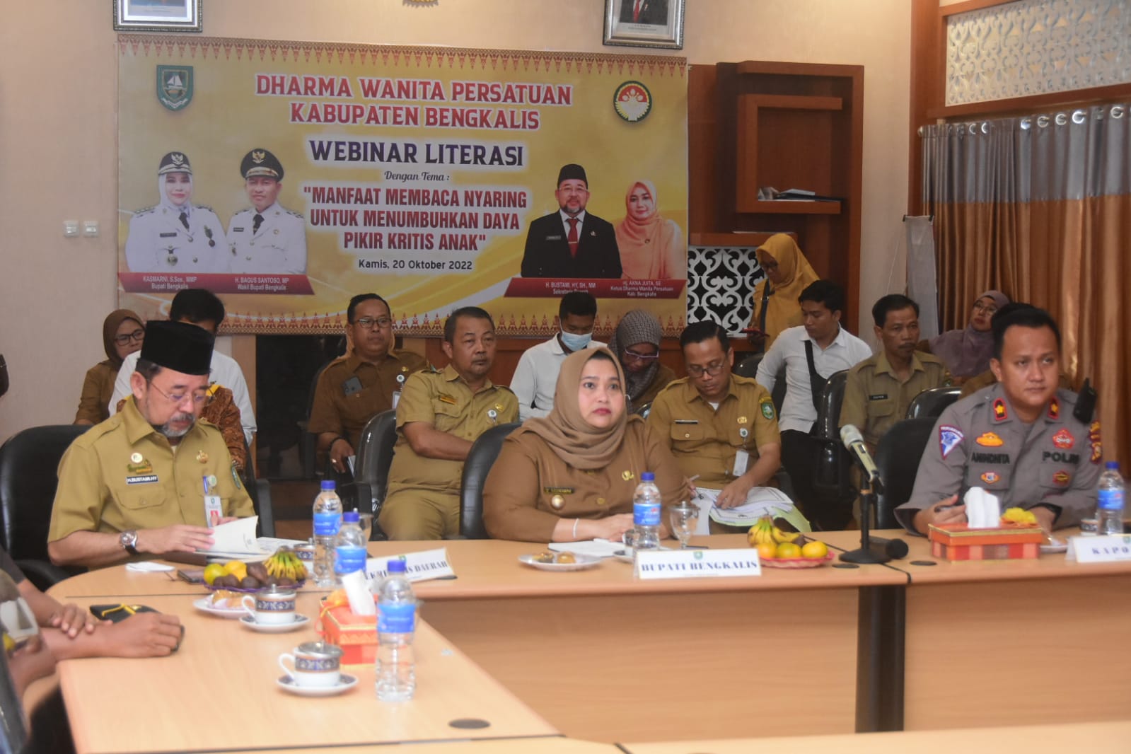Digelar Virtual, Bupati Bengkalis Ikuti Pengendalian Inflasi Daerah