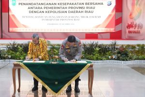 Amankan Aset, Pemprov Riau Teken Kesepakatan dengan Polda