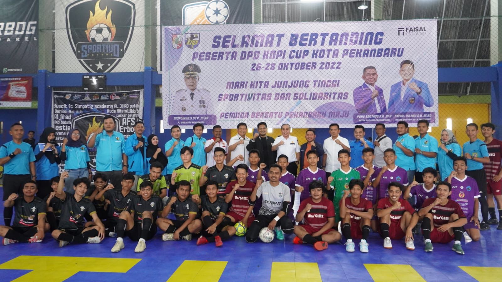 Pj Wako Buka Turnamen Futsal Piala KNPI Kota Pekanbaru, Faisal Islami: Pemuda Bersatu Pekanbaru Maju