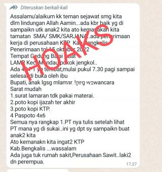 Kabar Bupati Kasmarni Buka Lowongan Kerja Besar-Besaran di Mandau, Ini Penjelasan Diskominfotik