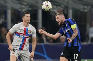 Liga Champions: Barcelona Tumbnag di Kandang Inter Milan