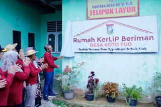 Pj Bupati Kampar Launching RTMP, Rumah KerLip Beriman Koto Tuo