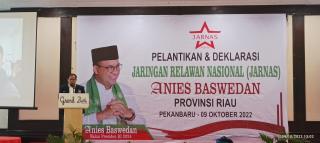 Pengurus Jarnas Anies Baswedan Riau Dilantik, Nasdem Riau Ajak Relawan Kerja Maksimal