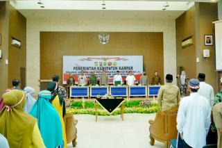Pj Bupati Kampar Saksikan 250 Orang Lepas Baiâ€™at Simpatisan JI dan Deklarasi Sumpah Setia NKRI