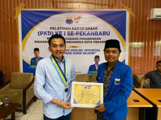 Sekjend Pengurus Besar PMII Hadiri Pelatihan Kader Dasar Pengurus Cabang Pekanbaru