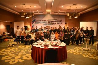 Silaturahmi dan Sosialisasi AJP 2022, PT KPI RU Dumai Gelar Temu Media di Pekanbaru