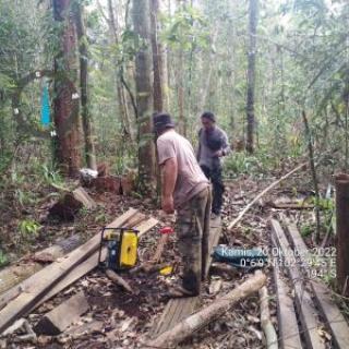 Petugas BBKSDA Riau Amankan Pelaku Penjarah Kayu di Suaka Margasatwa KerumutanÂ 