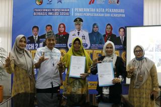 Tingkatkan Minat Baca, 33 Sekolah Teken MoU dengan Dispusip Pekanbaru