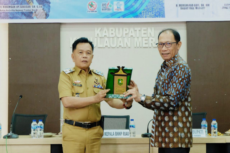 Wabup Meranti Sambut Kunker Kepala BNN Provinsi Riau
