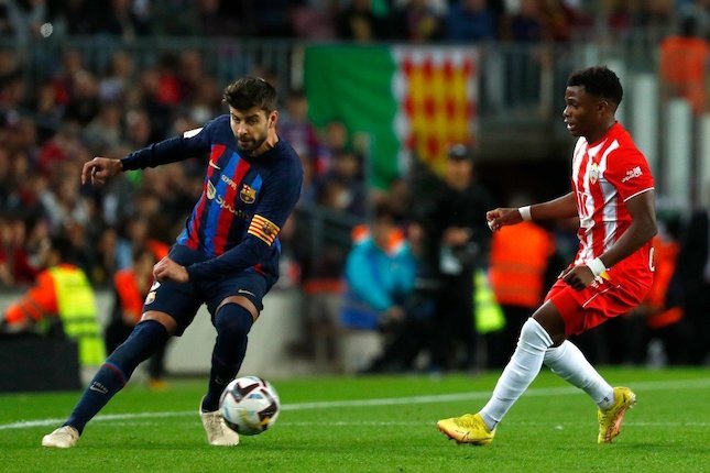 La Liga: Laga Terakhir Gerard Pique, Barcelona Kalahkan Almeria