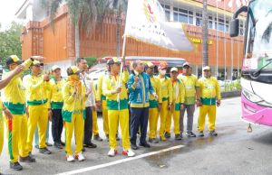 Bertolak ke Kuansing, Kontingen Pekanbaru Targetkan Juara Porprov X Riau