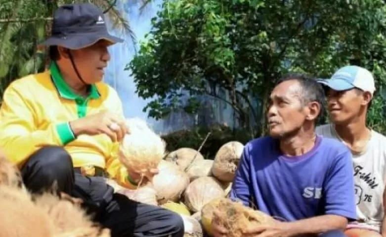 Bupati Wardan Konsisten Kembangkan Sektor Perkebunan Kelapa