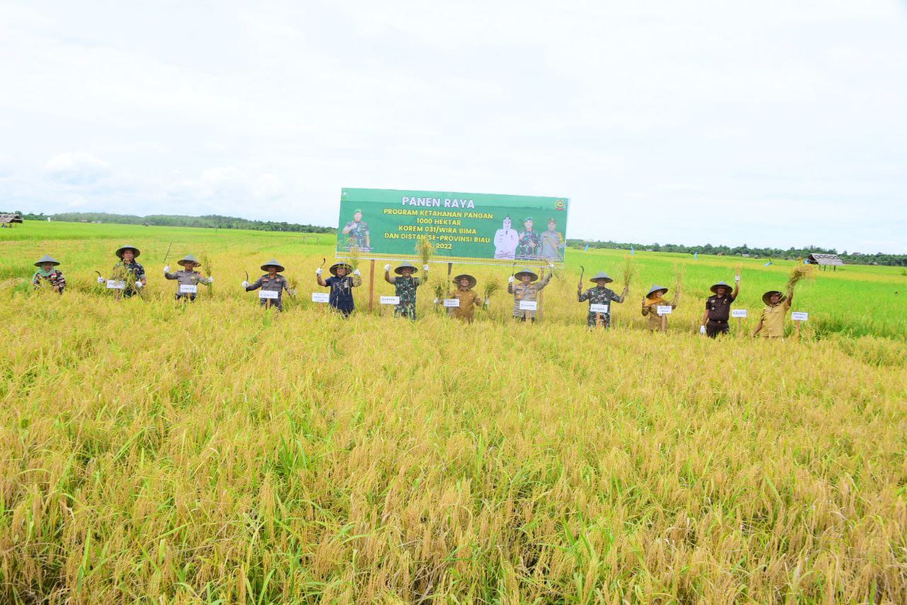 Wakil Bupati Bagus Santoso Hadiri Panen Raya Desa Mentayan