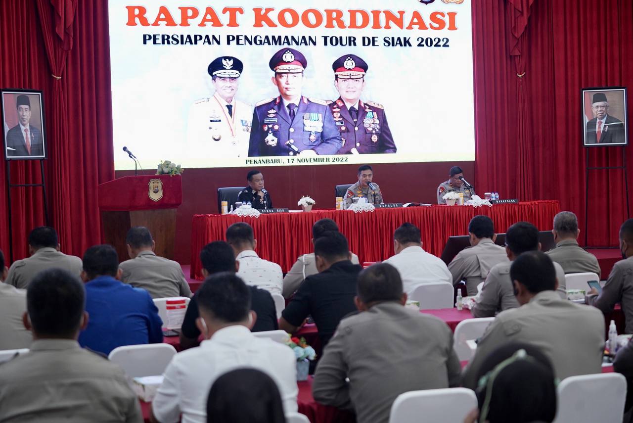 Polda Riau Gelar Rakor Persiapan Tour De Siak 2022
