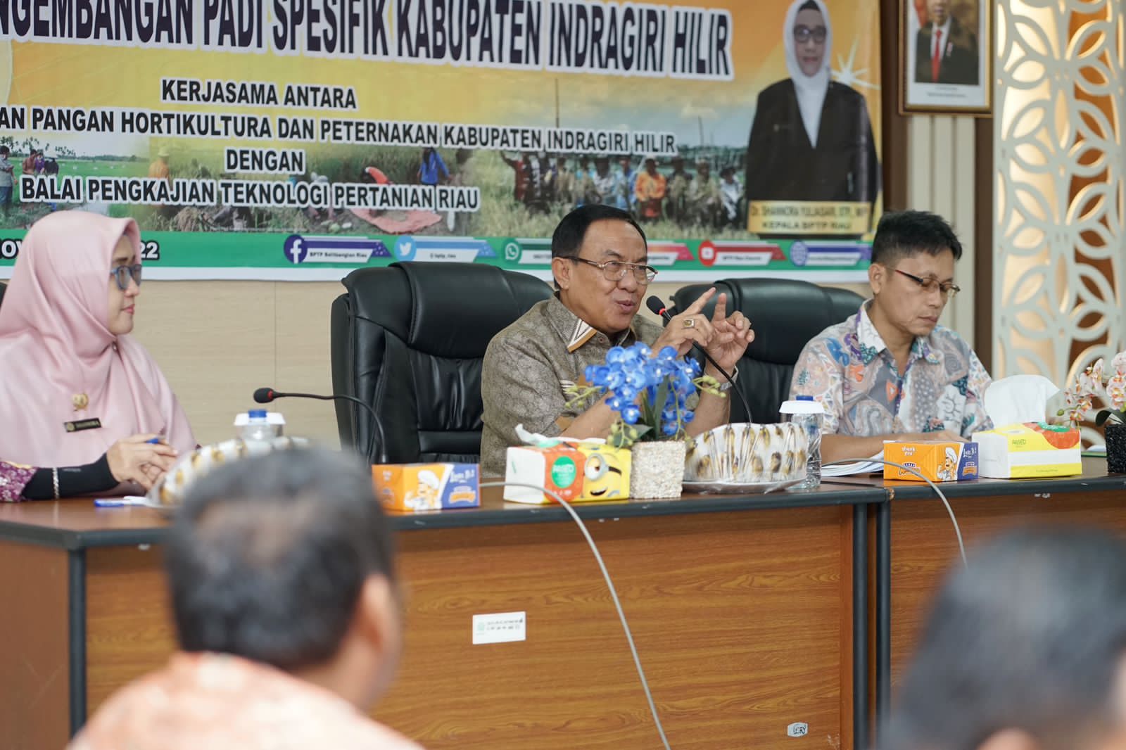 Bupati Ekspose Kegiatan Pemurnian dan Pengembangan Padi Inhil