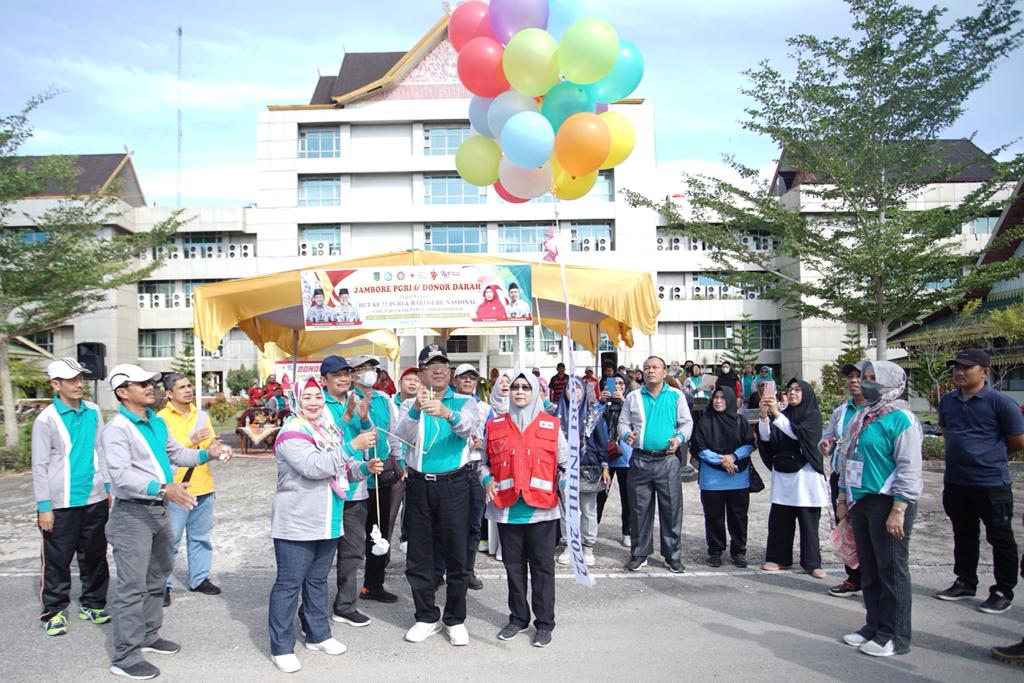 Bupati Inhil Buka Jambore HUT PGRI ke-77
