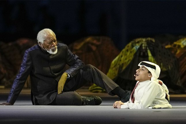 Morgan Freeman Tampil di Upacara Pembukaan Piala Dunia 2022