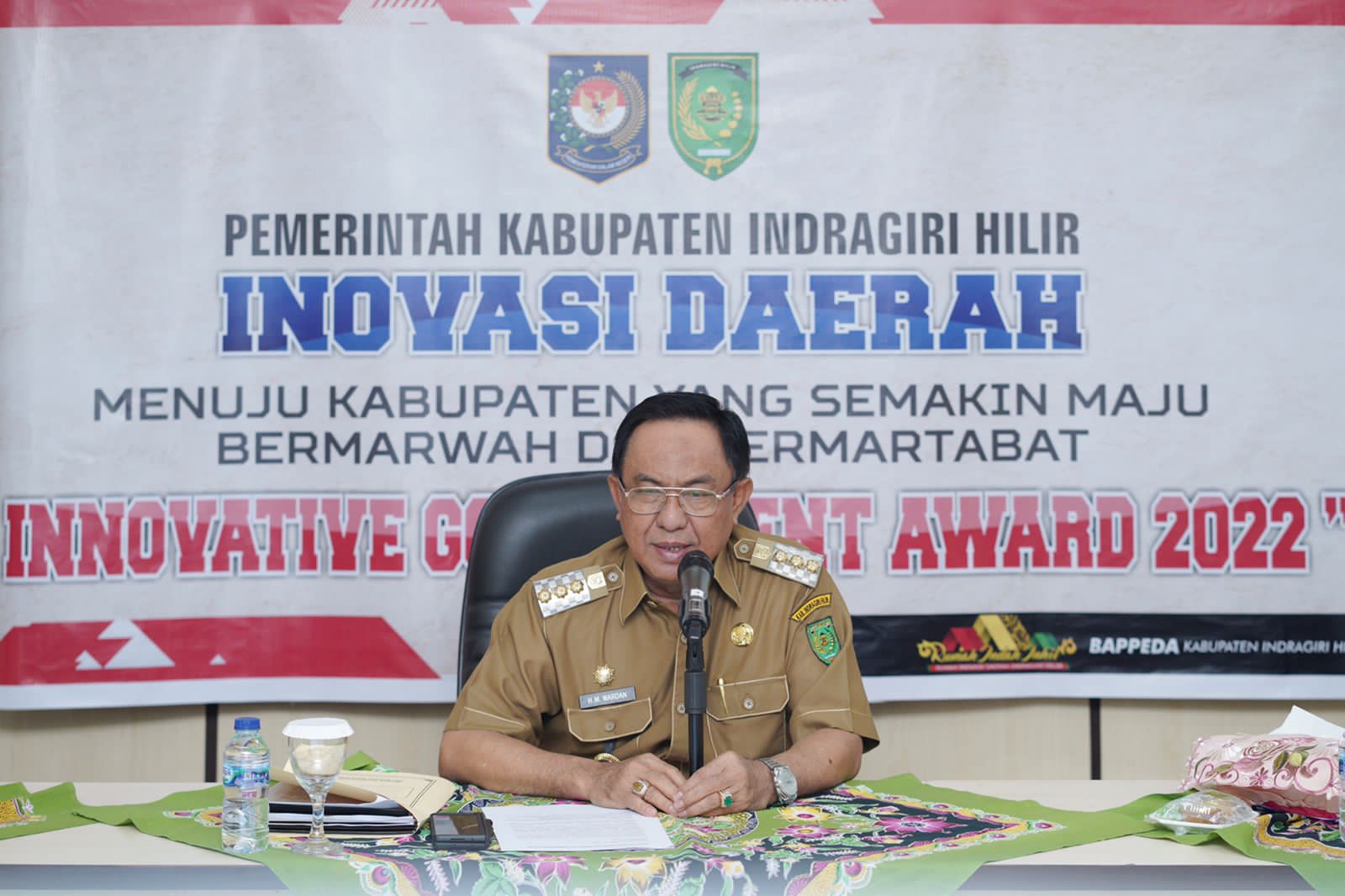 IGA Award 2022, Bupati Inhil Presentasikan 6 Inovasi Unggulan