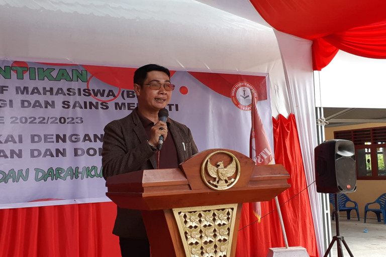 Hadiri Pengukuhan BEM ITS Meranti, Asisten III Ajak Bersinergi dan Berkolaborasi dengan Pemda