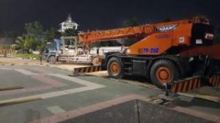 Dua Unit Payung Elektrik Sudah Tiba di Komplek Masjid Raya AnnurÂ 