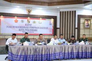 Gelar Rapat Forkopimda, Pj Walikota Bahas Isu Banjir Hingga Sukseskan Pemilu 2024