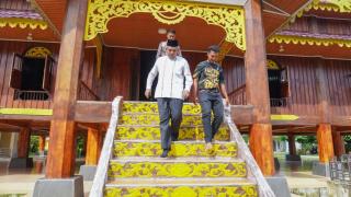 Pj Bupati Kampar Tinjau Istana Kerajaan Kampa